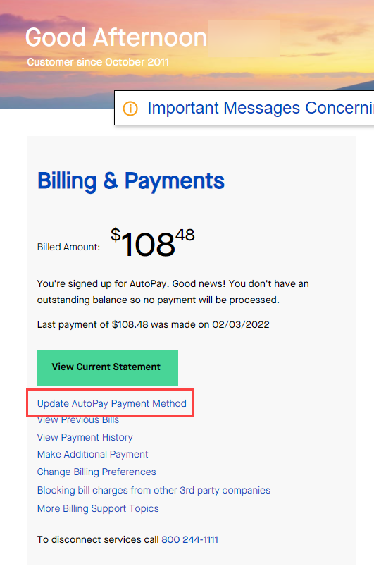 How to change your AutoPay payment information Brightspeed